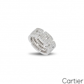 Cartier White Gold Maillon Panthere Ring B4111700